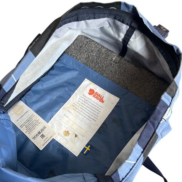 Fjall Raven Kanken Art Mini Bag Backpack Blue Object Print - Picture 3 of 6